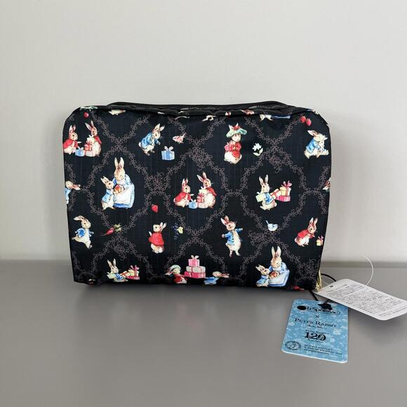 Lesportsac Peter Rabbit Extra Large Rectangular Cosmetic Bag NWT - Picture 2 of 5